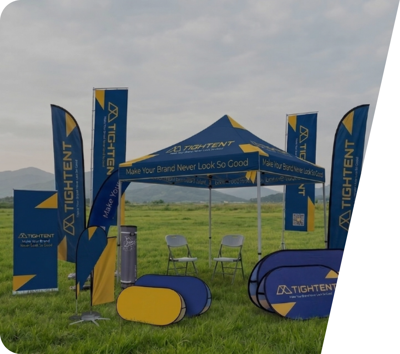 Tightent outdoor event setup